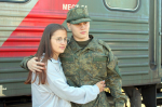 Эшелон с новобранцами Свердловской области проводили в Егоршино