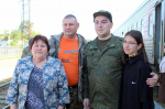 Эшелон с новобранцами Свердловской области проводили в Егоршино